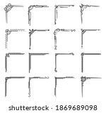 set of corners ornamental... | Shutterstock .eps vector #1869689098