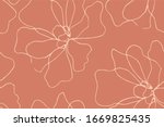 floral seamless pattern with... | Shutterstock .eps vector #1669825435