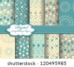Set Of Vector Pattern Paper For ...
