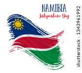 21 march  namibia independence... | Shutterstock .eps vector #1343961992