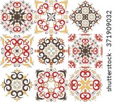 set of mexican stylized... | Shutterstock .eps vector #371909032