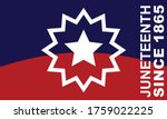 juneteenth since 1865. design... | Shutterstock .eps vector #1759022225