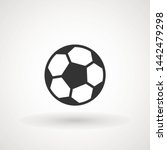 soccer ball icon vector sign ... | Shutterstock .eps vector #1442479298
