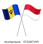 barbadian and indonesian... | Shutterstock .eps vector #572287195