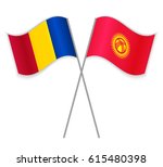chadian and kirgiz crossed... | Shutterstock .eps vector #615480398