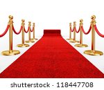 Red Event Carpet Isolated On A...