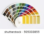 Color Palette Guide Isolated on White Background. Sample Colors Catalog.