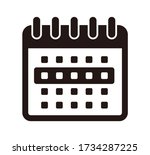 time span vector icon... | Shutterstock .eps vector #1734287225