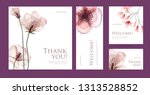 a set of postcard with the... | Shutterstock .eps vector #1313528852