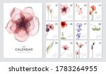 2021 calendar template on a... | Shutterstock .eps vector #1783264955