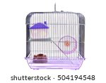 Empty Animal Cage Isolated On...