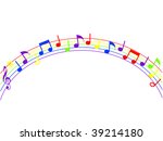 colored music background | Shutterstock .eps vector #39214180