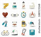fitness and health care icons | Shutterstock .eps vector #188515268