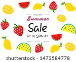 summer sale vector illustration ... | Shutterstock .eps vector #1472584778
