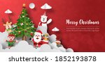 merry christmas and happy new... | Shutterstock .eps vector #1852193878