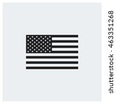 flat usa flag icon  america... | Shutterstock .eps vector #463351268
