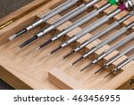 Nine piece precision screwdriver set
