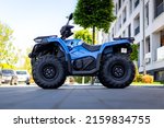 Small photo of Cluj-Napoca, Cluj-Romania; 05.19.2022-CF Moto CForce 450S, small atv,the most affordable choice of ATV in the range of the Chinese manufacturer and is an excellent model in terms of equipment