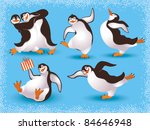 Cartoon Penguins Vector Art & Graphics | freevector.com