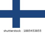 vector image of the finnish flag | Shutterstock .eps vector #1885453855
