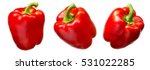 Sweet Red Pepper Isolated On...