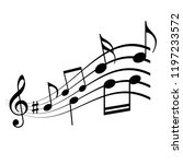 Musical Melody Vector Icon...