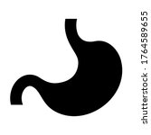 stomach black silhouette vector ... | Shutterstock .eps vector #1764589655