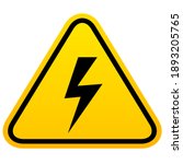 electric shock hazard vector... | Shutterstock .eps vector #1893205765