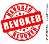 revoked vector sign isolated on ... | Shutterstock .eps vector #1933449122