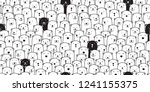 bear seamless pattern vector... | Shutterstock .eps vector #1241155375