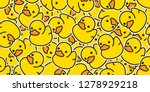 Duck Seamless Pattern Vector...