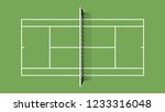 tennis court. grass cover field.... | Shutterstock .eps vector #1233316048