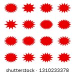 starburst speech bubble set... | Shutterstock .eps vector #1310233378