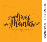thanksgiving day. logo  text... | Shutterstock .eps vector #1211228848