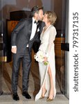 Small photo of Italy - Milan january 19,2018 - Marriage of Carlo Cracco italian chef with Rosa Fanti