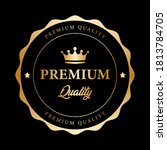 premium quality badge crown... | Shutterstock .eps vector #1813784705