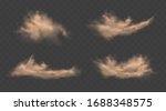 dust sand clouds set with... | Shutterstock .eps vector #1688348575
