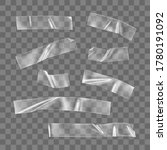 transparent adhesive plastic... | Shutterstock .eps vector #1780191092