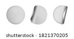 silver round crumpled stickers... | Shutterstock .eps vector #1821370205