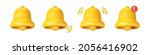 3d notification bell icon set... | Shutterstock .eps vector #2056416902