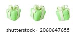 3d green gift box set with... | Shutterstock .eps vector #2060647655