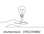 continuous one line drawing of... | Shutterstock .eps vector #1901254882
