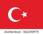 vector background of turkey flag | Shutterstock .eps vector #462250975