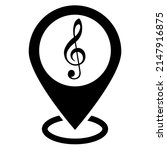 music and note icon on map... | Shutterstock . vector #2147916875