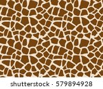Giraffe seamless pattern. Vector image.
