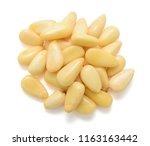 pine nuts isolated on white background
