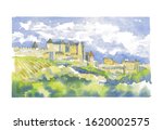castle in the south of france... | Shutterstock . vector #1620002575