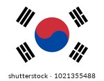 korea south flag.vector | Shutterstock .eps vector #1021355488