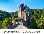 Eltz Castle or Burg Eltz is a medieval castle in the hills above the Moselle River near Koblenz in Germany