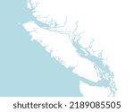 Outline Map Of Vancouver Island